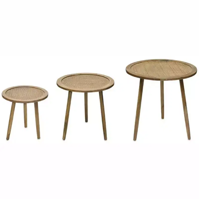 24 Brown Round End Tables