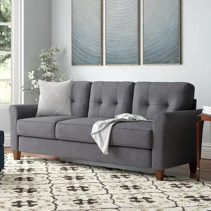 Kouchouk 78.7  Linen Flared Arm Sofa