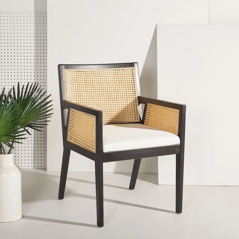 Lupita Rattan Dining Chair - 21.9 W x 24.8 L x 33.9 H - 22Wx25Dx34H