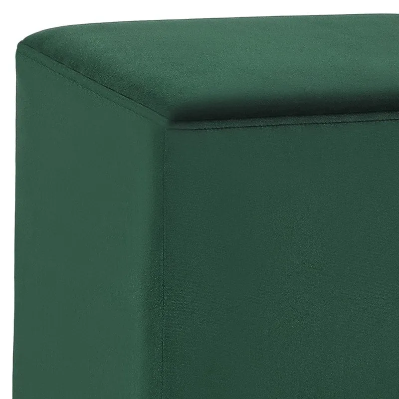 Ottoman Footrest Vanity Stool with Gold Trim