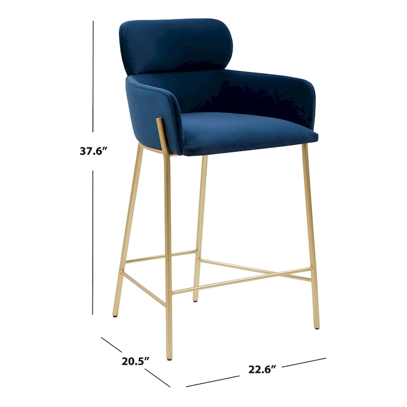 SAFAVIEH Couture Sejada 26-inch Counter Stool - 23 In. W x 21 In. D x 38 In. H - 23Wx21Dx38H