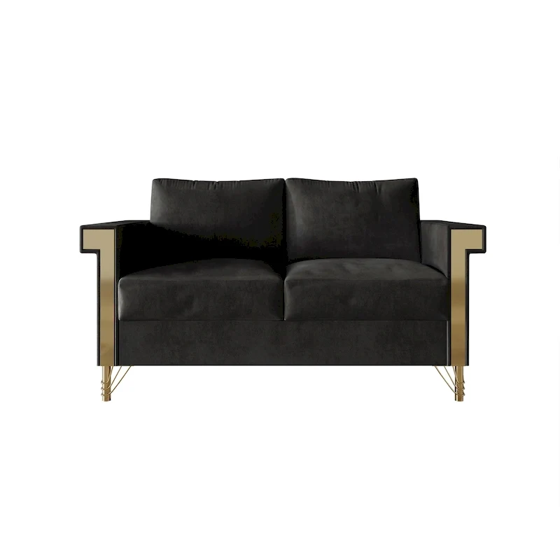 CraftPorch Luxurious Velvet Upholstered Loveseat