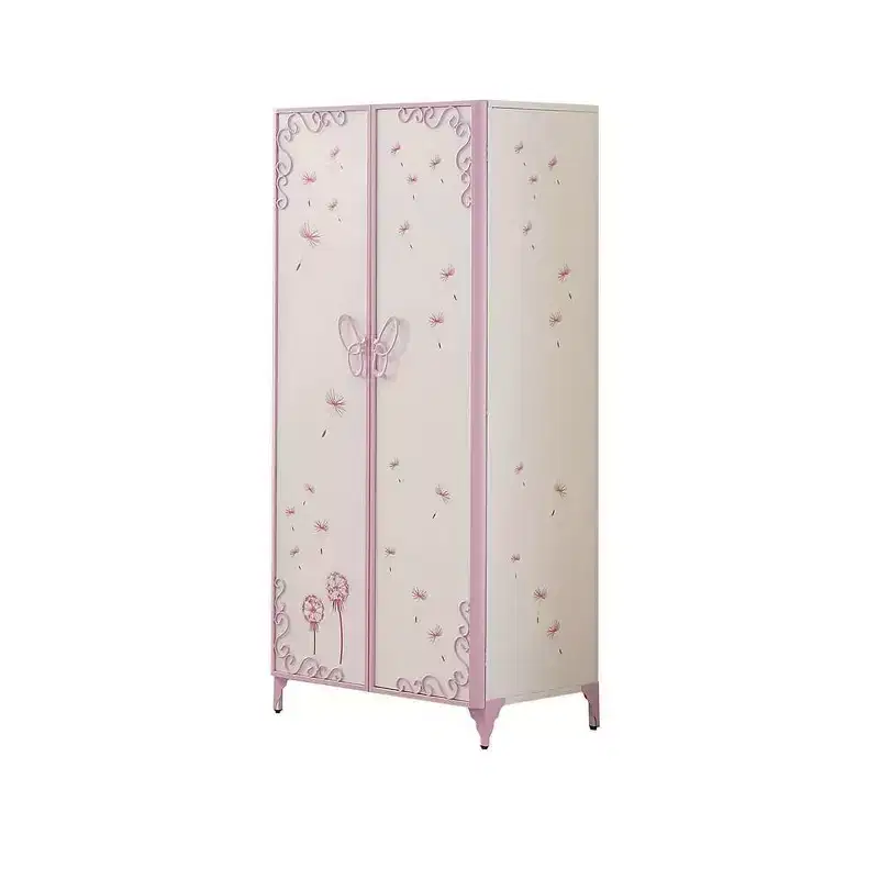 32" Priya II Decorative Storage Cabinet White and Light Purple - Acme Furniture