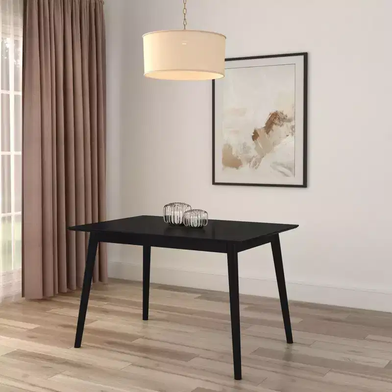 Plank+Beam 48 Mid Century Modern Dining Table, Solid Wood Kitchen & Dining Room Table for 4