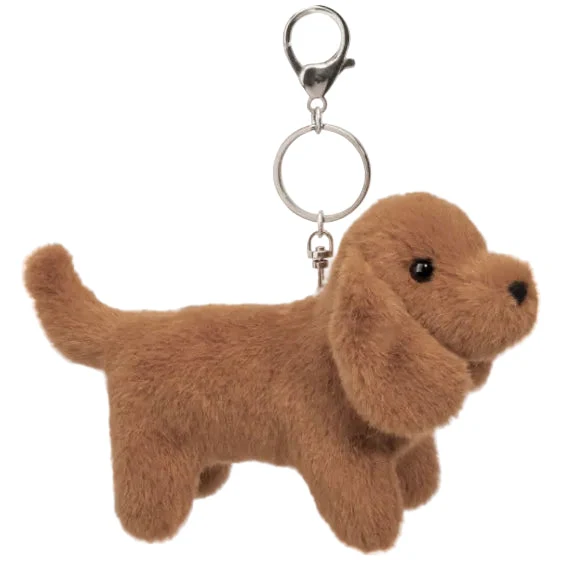 Dachshund Plush Bag Charm Clip-On Stuffed Animal Keychain Toy