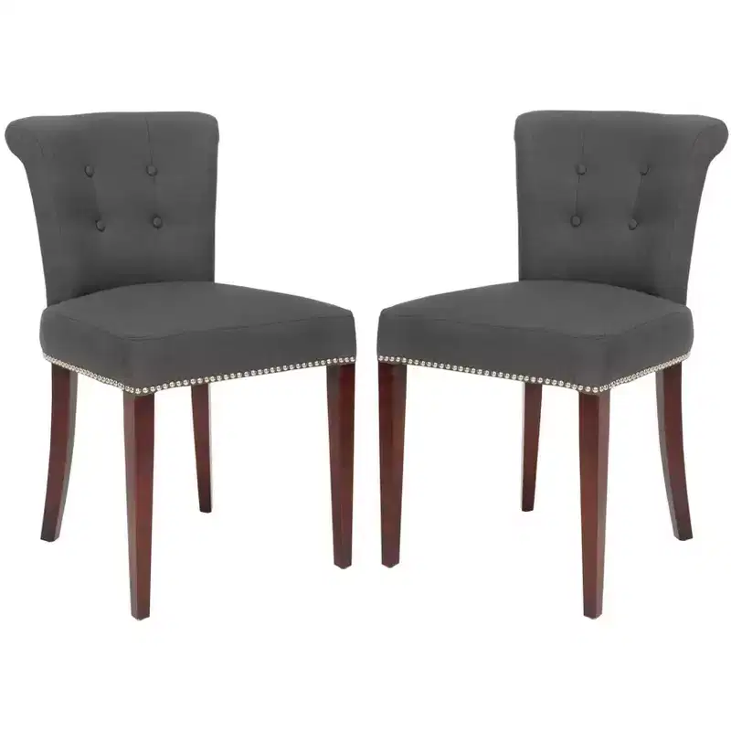 Arion Ring Chair 2 - Set of 2 - MCR4514 - Blue/Black - Safavieh Couture
