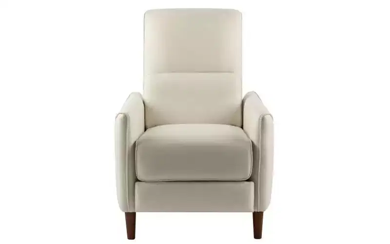 Owen Upholstered Recliner Chair with Rubberwood Tapered Legs