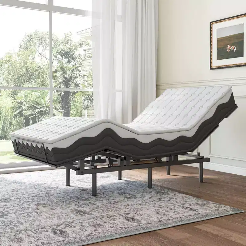 Acekool Twin Adjustable Bed Frame with Wireless Remote, Memory Function, Zero Gravity & Quiet Motor