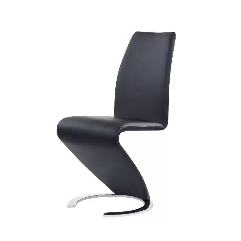 Black Horseshoe Dining Chair