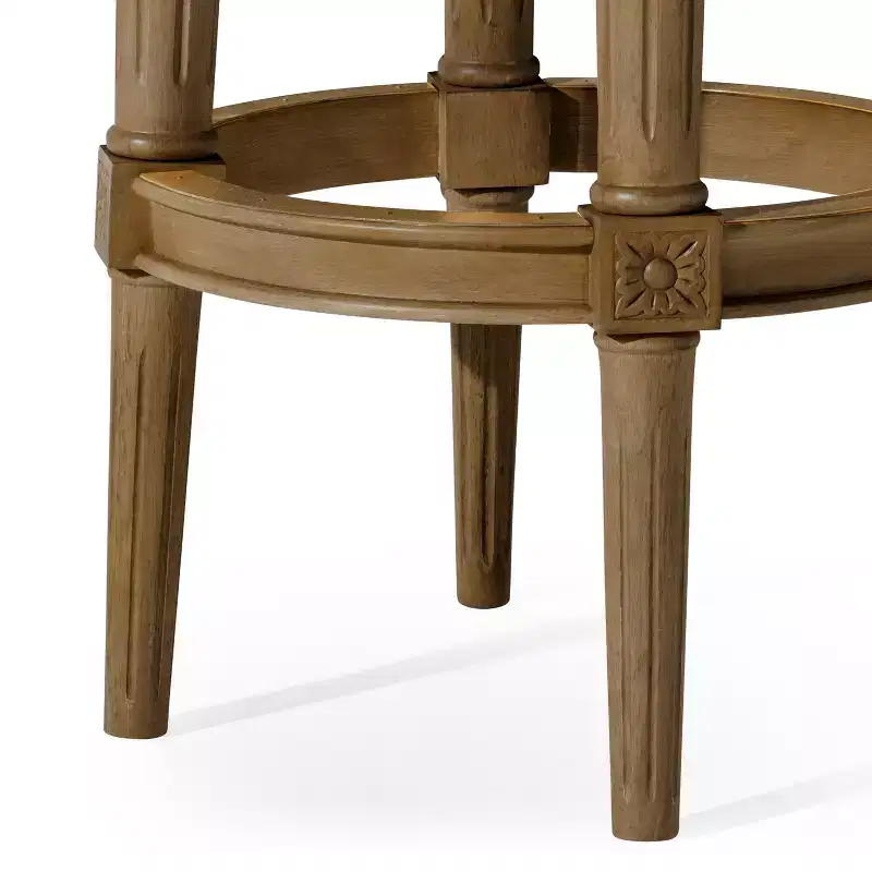 Maven Lane 31 Pullman Backless Swivel Bar Stools with Faux Leather