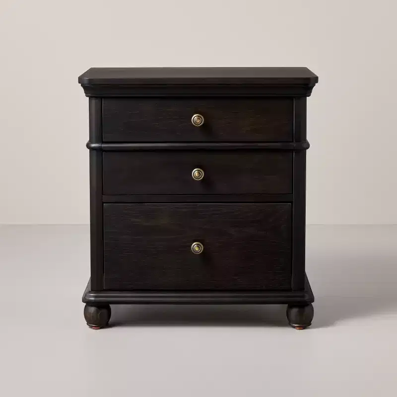 3pc Classic 3 Drawer Wooden Nightstands - Hearth & Hand with Magnolia