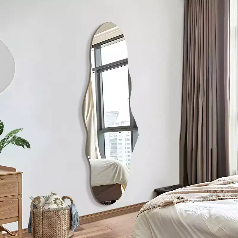 Irregular Frameless Wall Mirror