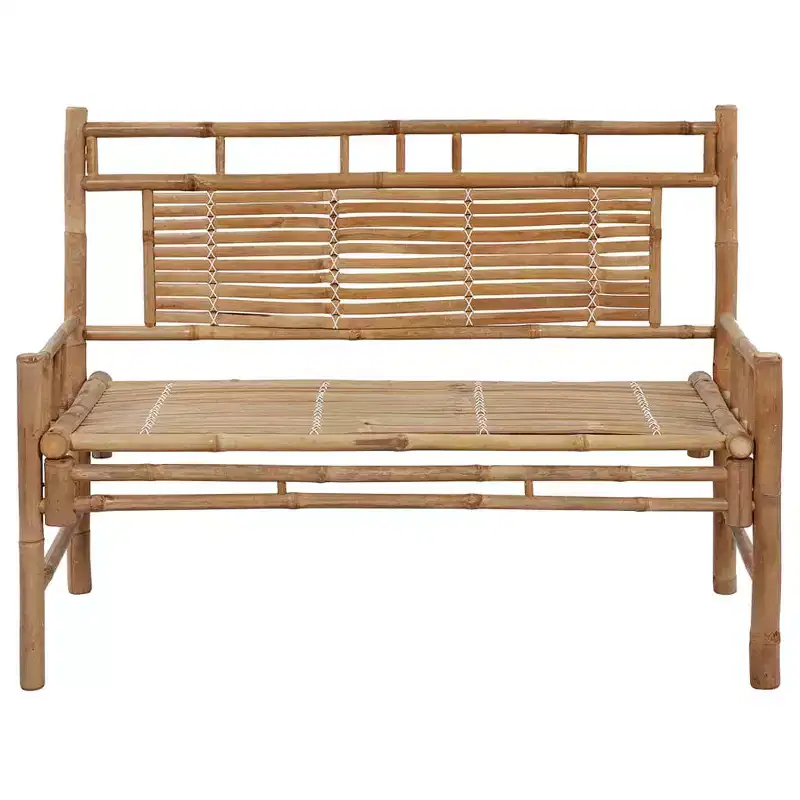 Garden Bench Taupe Bamboo Large Durable Garden Bench