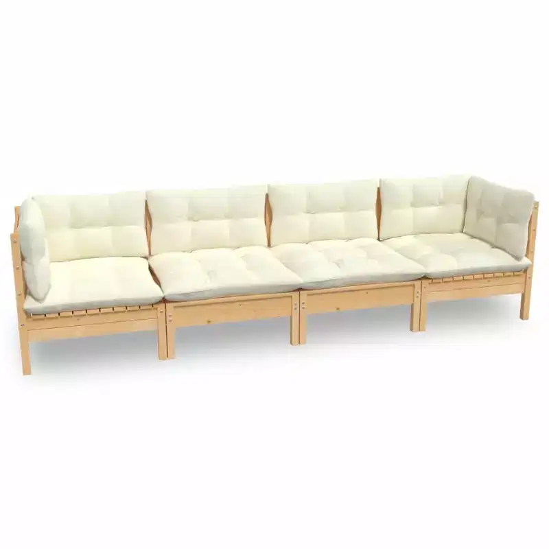vidaXL Outdoor Lounge Set with Cushions in Different Colors