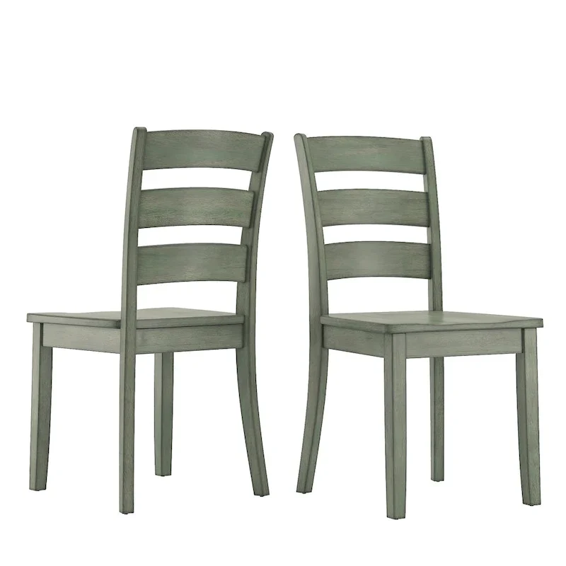 Wilmington II 48-Inch Rectangular Antique Sage Green 5-Piece Dining Set by iNSPIRE Q Classic