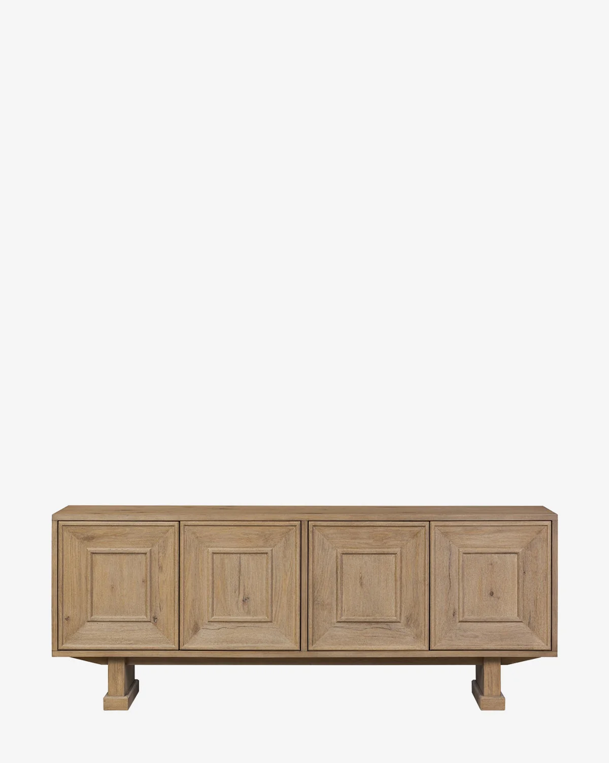 Modern Oak Sideboard with Natural Grain & Storage for Living Room