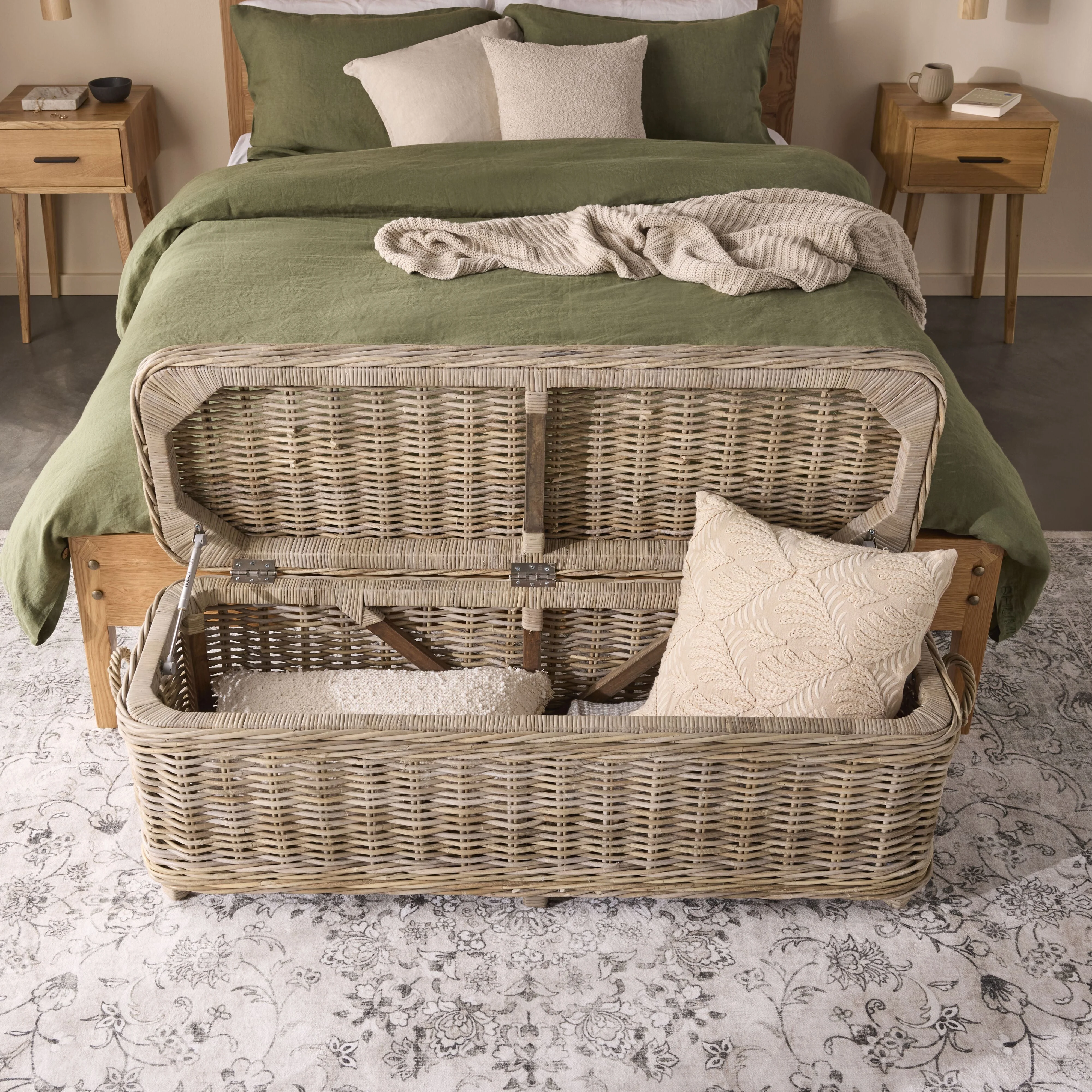 Kubu Rattan Storage Trunk Natural 135cm