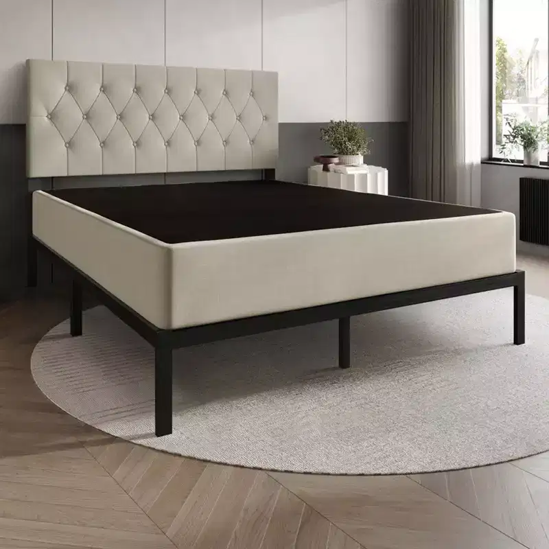 Gray & Beige Metal Box Spring – 8