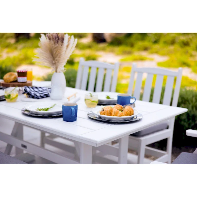 LuXeo Tuscany Sling Swivel Dining 7-Piece Set
