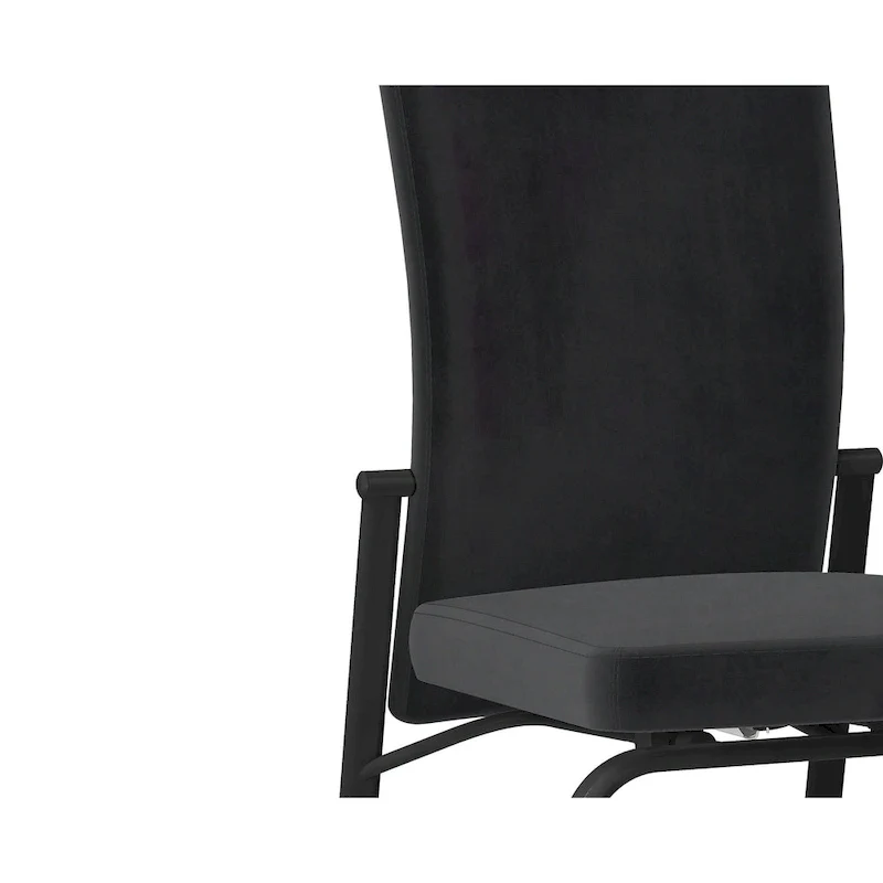 Monique Black Motion-back Side Chair