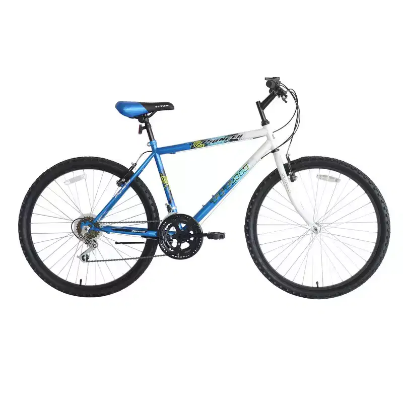 Titan Bikes Pioneer 12-Speed Men's Mountain Bike, Blue