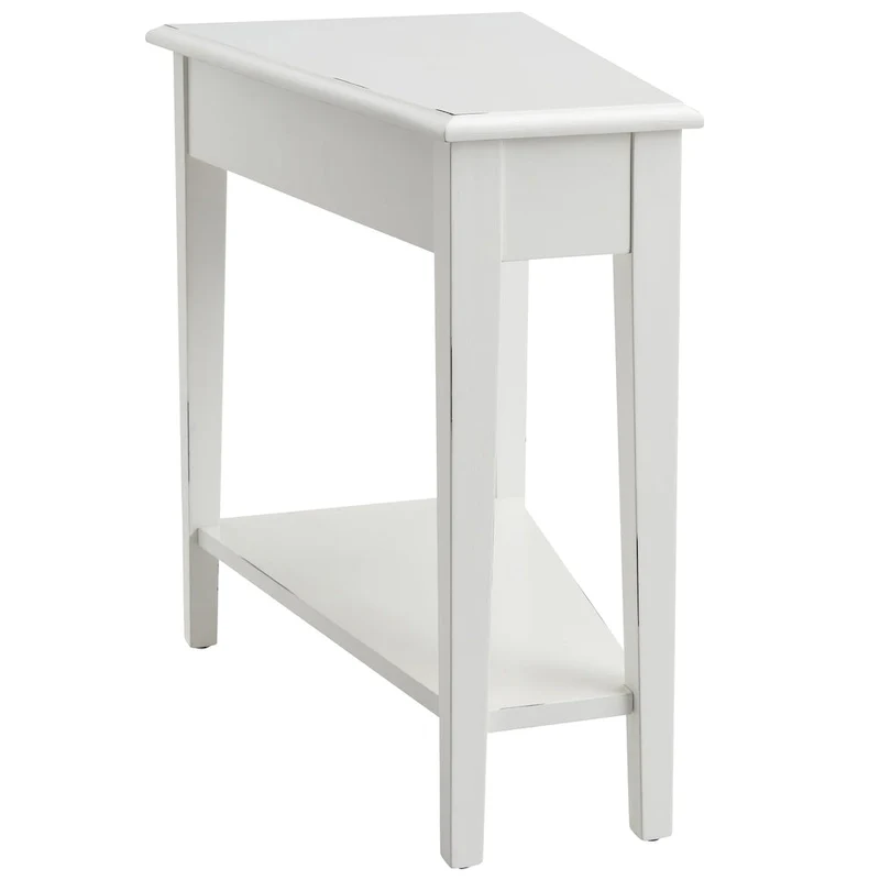 Leick Home Recliner Wedge Table with Shelf