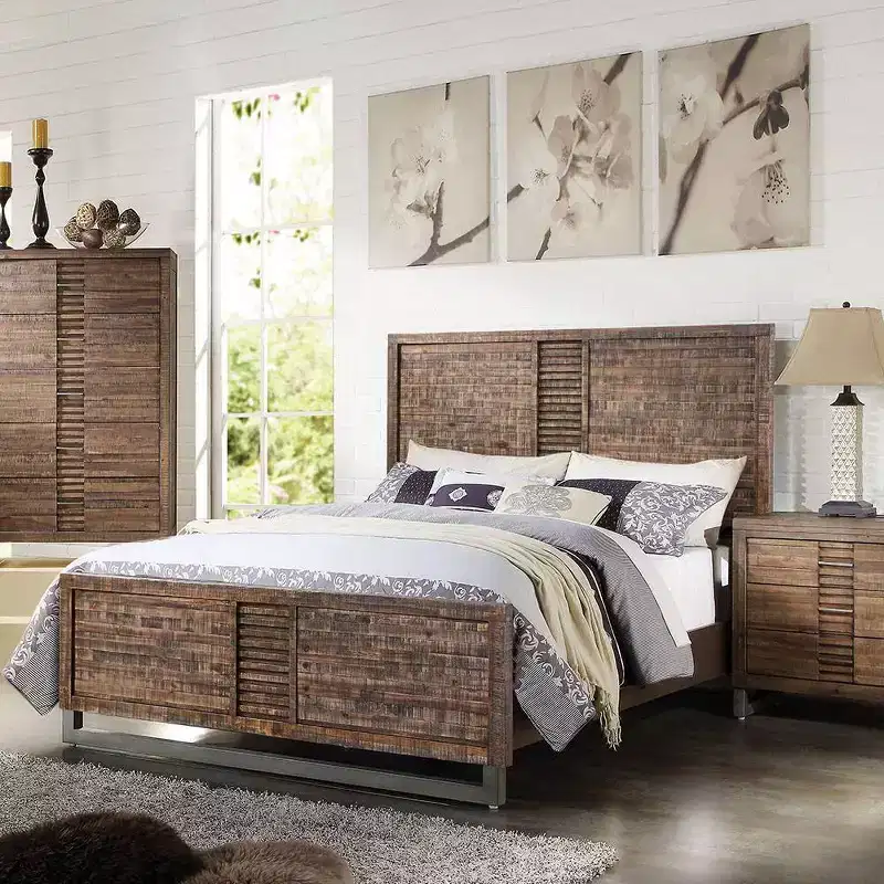 Queen Bed Reclaimed Oak