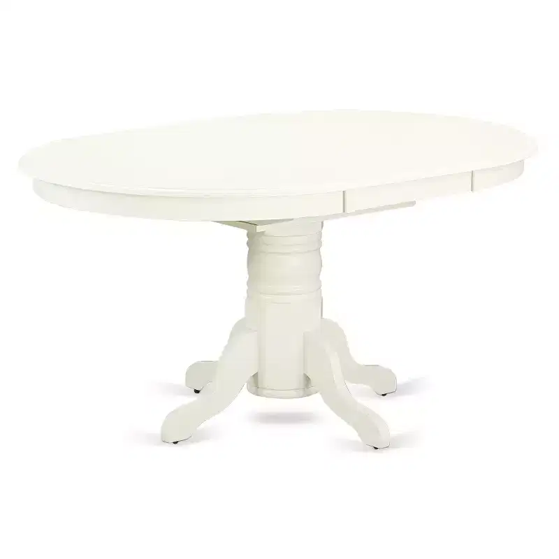HomeStock Oval Table Linen Fabric Chairs Dinette Set