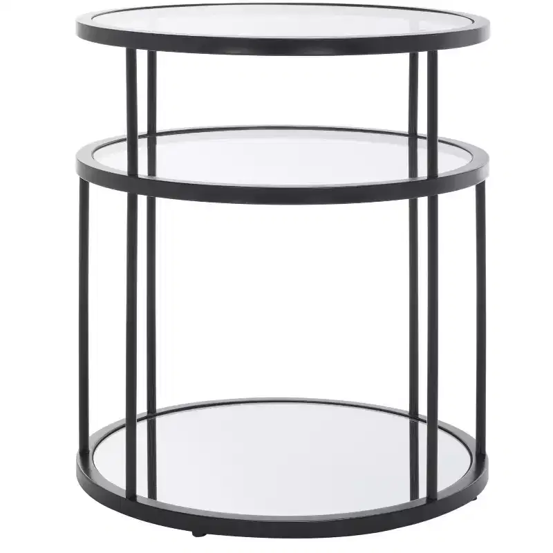 Layta 3-Shelf Accent Side Table, Modern Living Room End Table