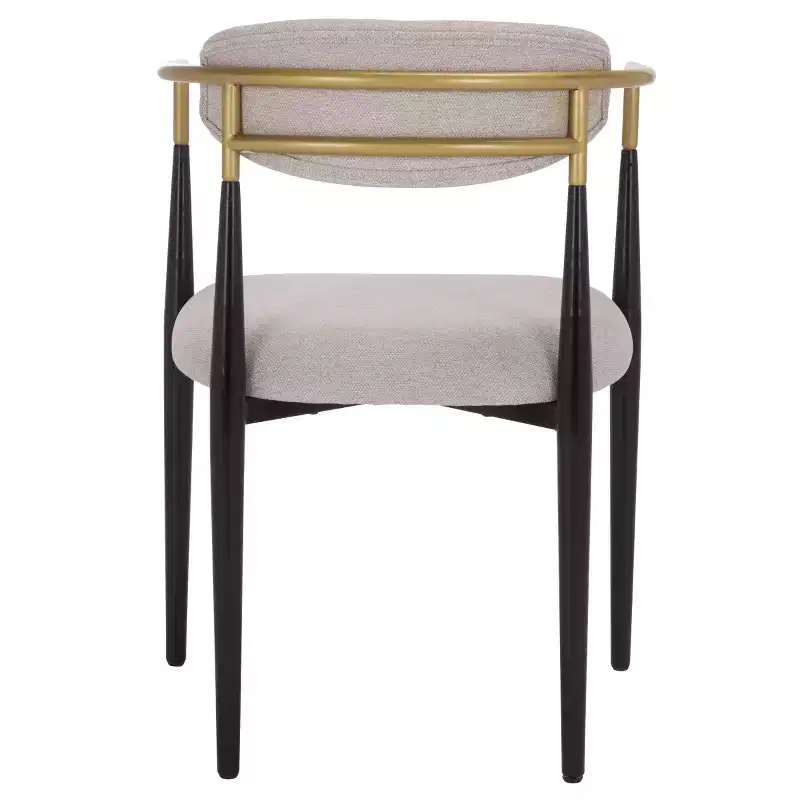 Covelle Dining Arm Chair - Set of 2 - DCH6401 - Black Gold/Dove Grey - Safavieh