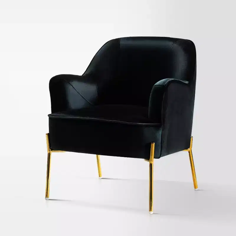 Odo Upholstered Accent Chair Velvet Comfy Living Room Arm Chair | Karat Home