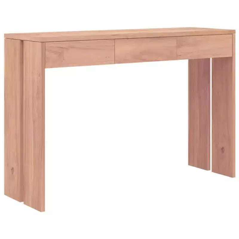 vidaXL Console Table 43.3x13.8x29.5 Solid Teak Wood