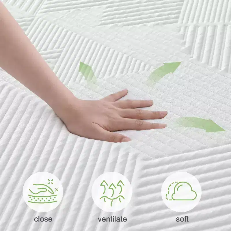 10,12,14 inch Gel memory sponge mattress, medium hardness, quiet sleep every day , mattress in a box
