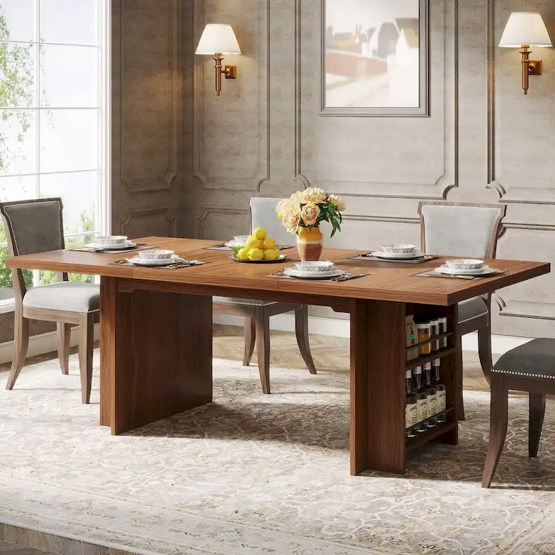 63-in Computer Desk, Large Office Executive Desk with Storage