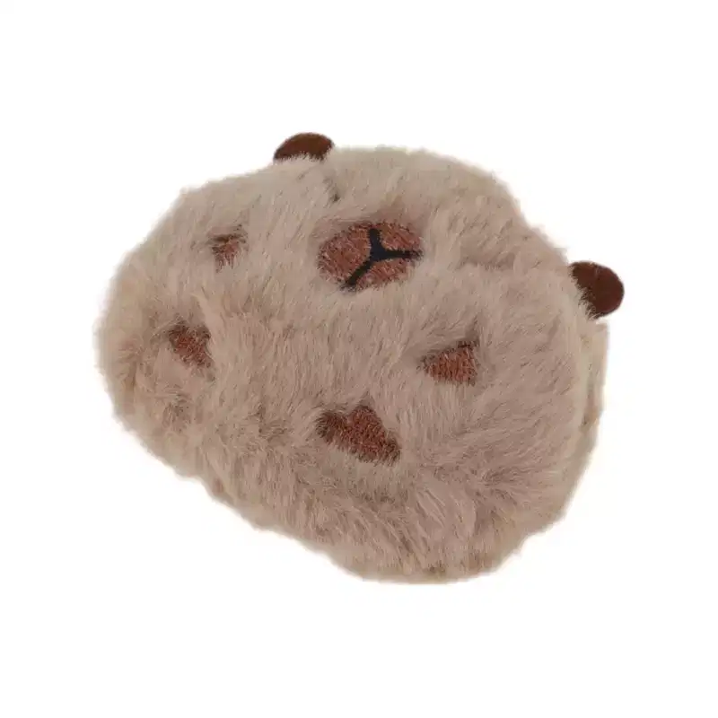 Unique Bargains Decorative Magnets Magnetic Fridge Irregular Shape Large Capybara Head Light Coffee Color 1Pc