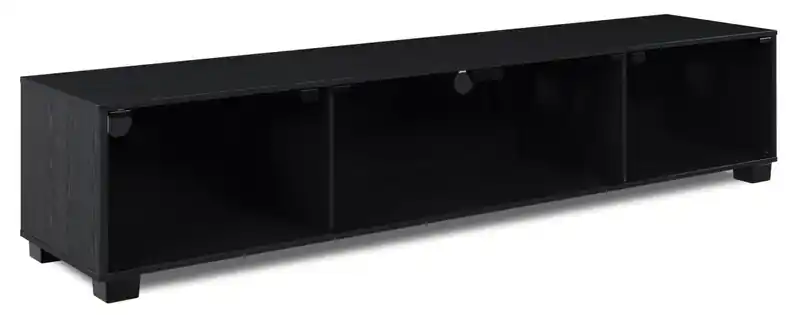 84 Modern TV Stand with Storage and Cable Management for TVs up to 90- Black
