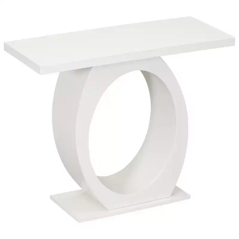 Whisen Modern Console Table & Entryway Table, Sturdy Sofa Table with Egg-Shaped Base