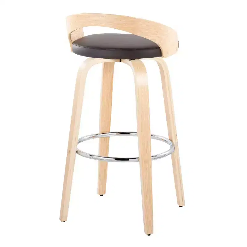 LumiSource Set of 2 30 Grotto Swivel Barstools
