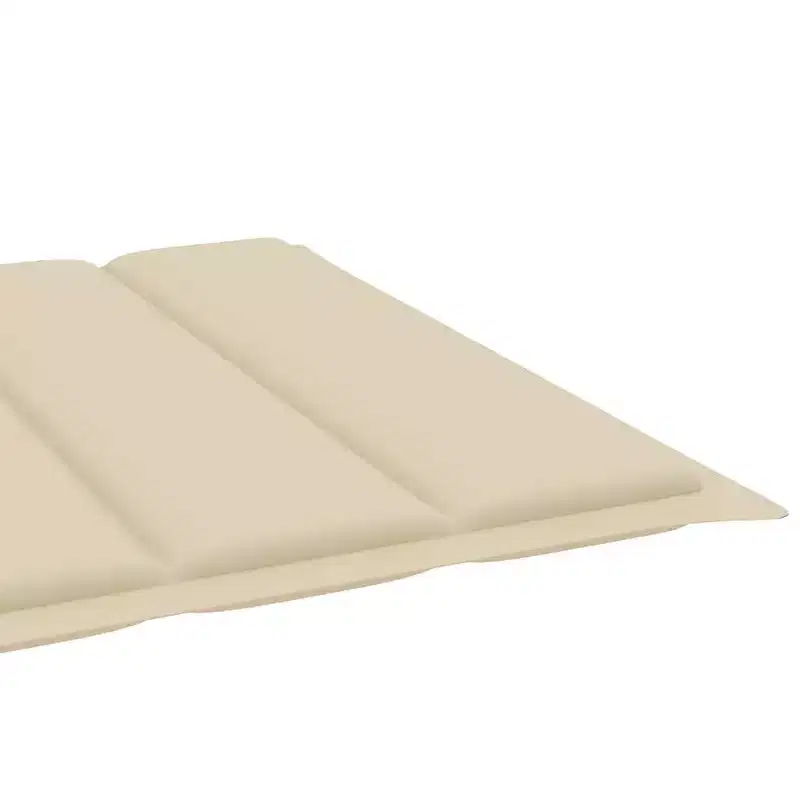 vidaXL Sun Lounger Natural bamboo, (cushions)
