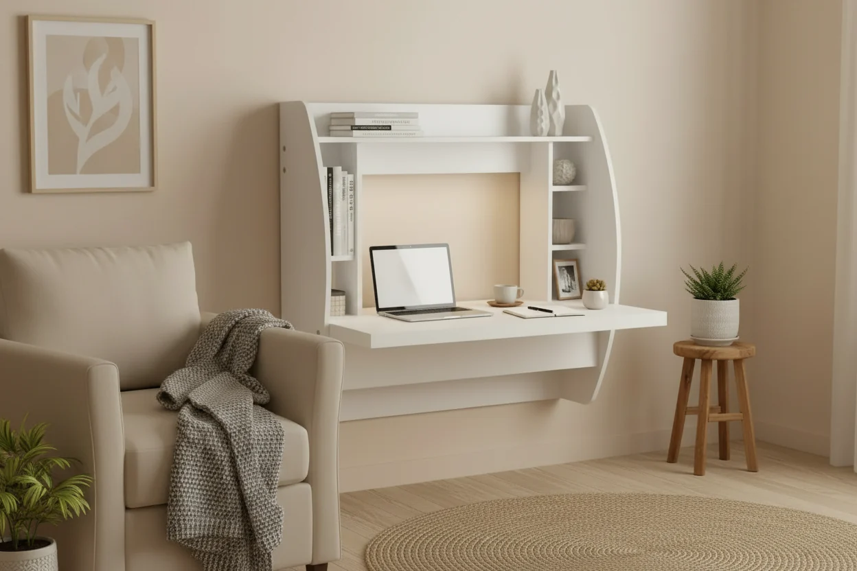Floating Desk with Storage