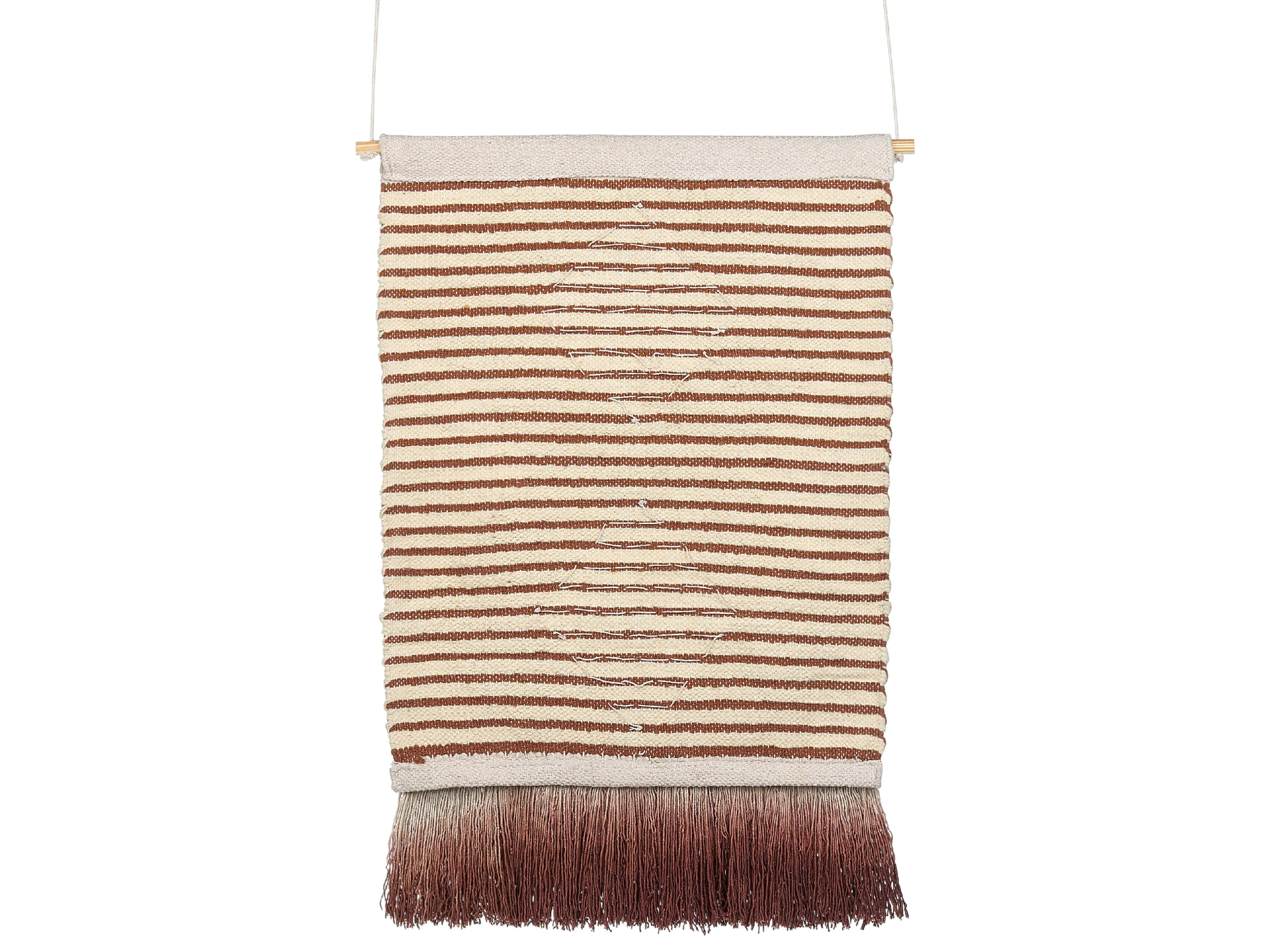 Decorazione da parete in tessuto Cotone 75 cm Beige