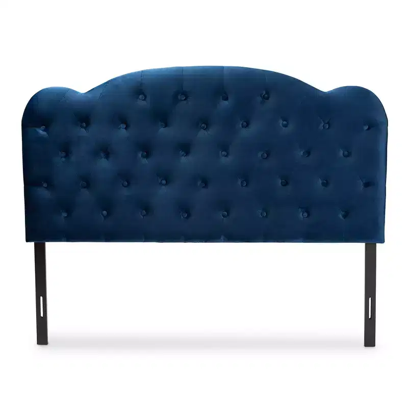 Clovis Velvet Fabric Upholstered Headboard - Baxton Studio