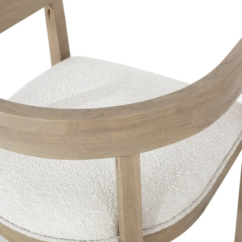 Ladieu Fabric and Wood Tub Dining Chairs Set of 2by Christopher Knight Home