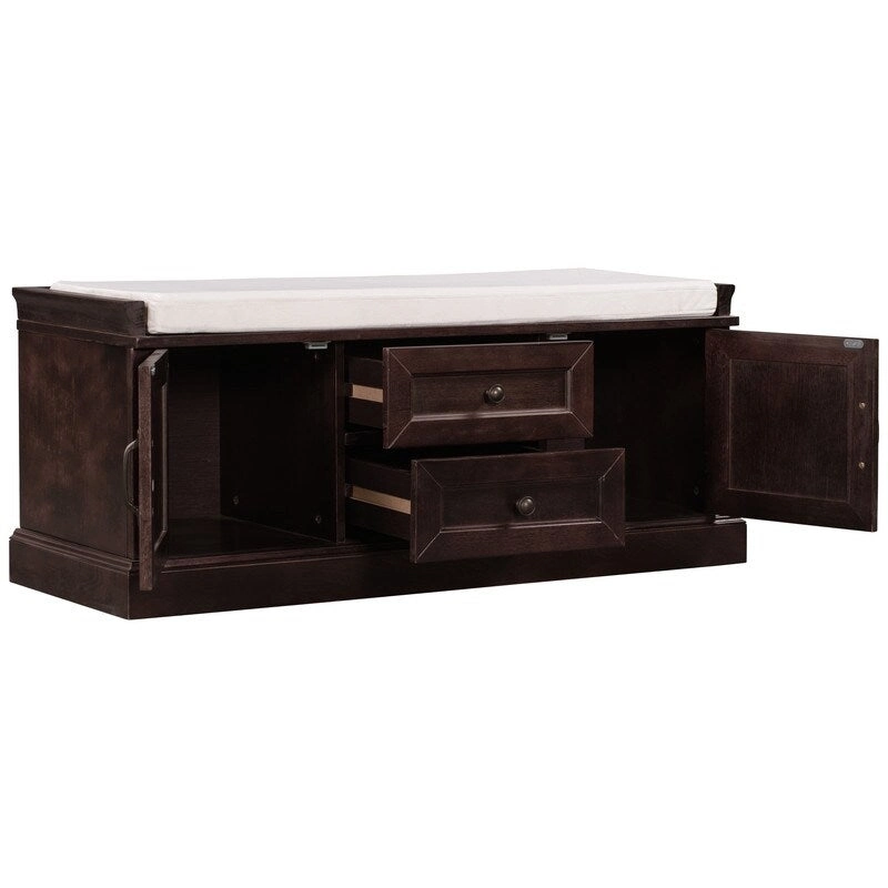 Shoe stool, 2 drawers, 2, removable pads, living room locker, entrance