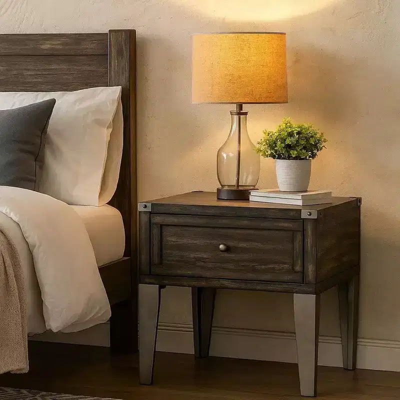 Royal Hampton End Table With Marble Top, Pearl White