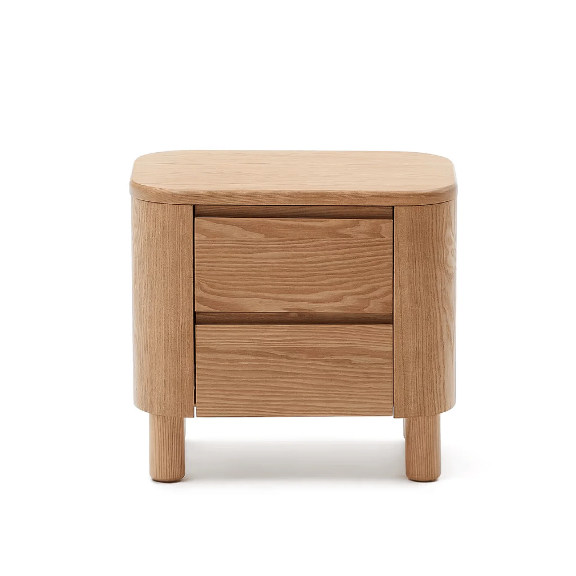 Ash Bedside Table with Soft Close for Bedroom