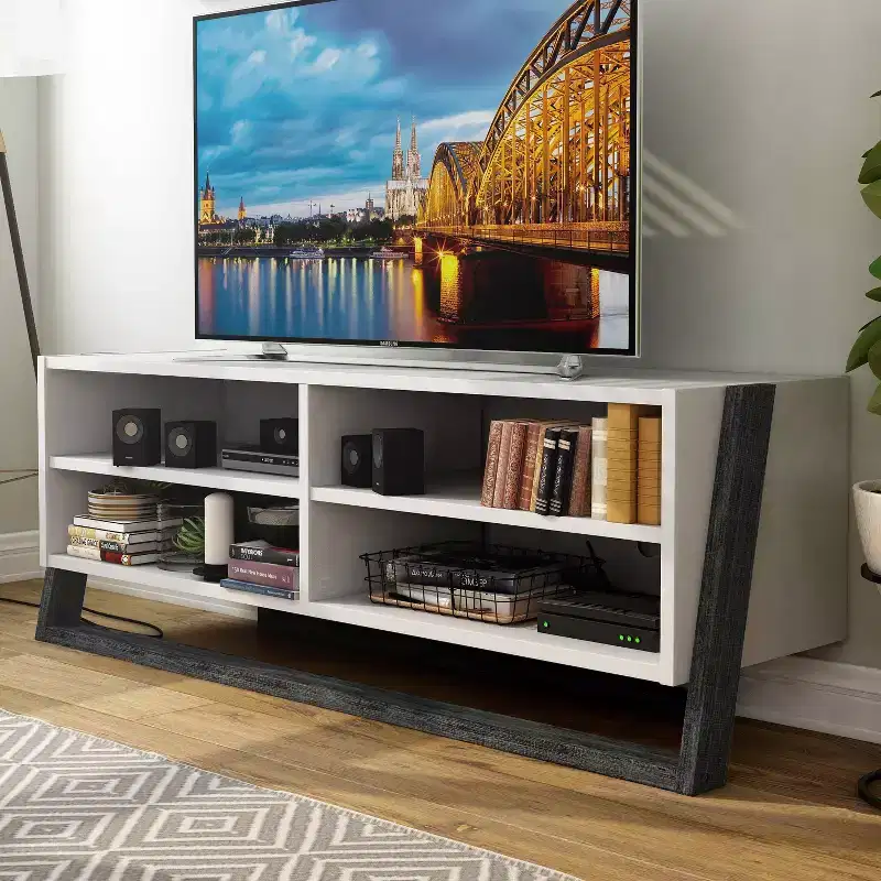 Large 4 Shelf TV Stand for TVs up to 68