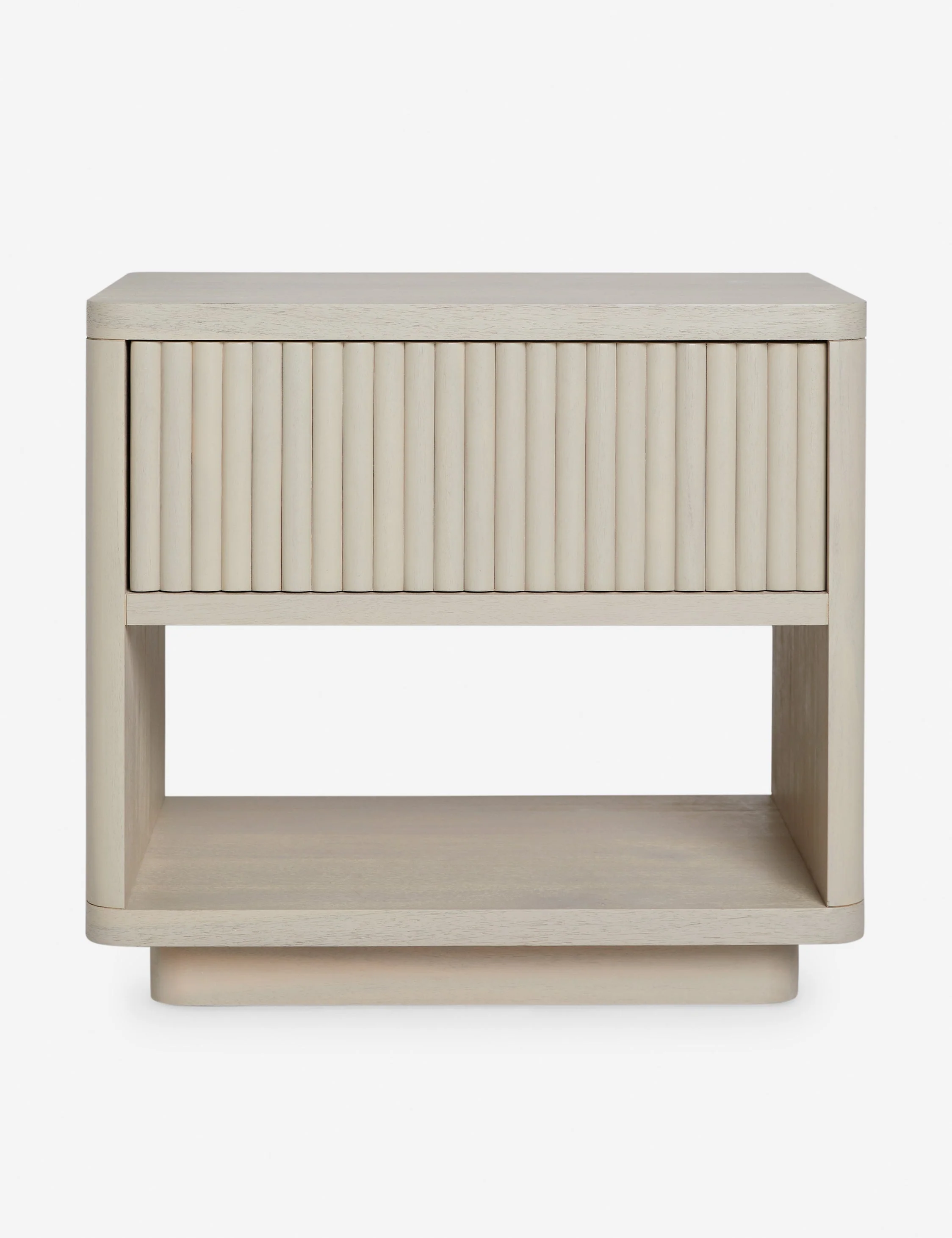 Nightstand td {border: 1px solid #cccccc;}br {mso-data-placement:same-cell;}With its fluted front and beautiful grain, the nightstand brings