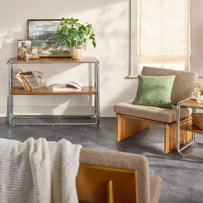 Console Table with Chrome Frame - Hearth & Hand™ with Magnolia