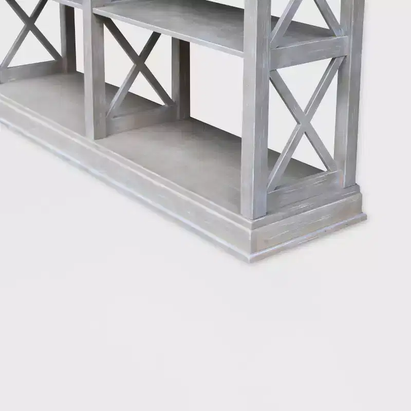Hampton Sofa Server Table with Shelves - International Concepts